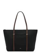 Mango Shopper Bag With Double Handle Svart