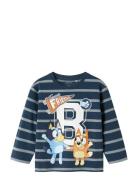 Name It Nmmsulli Bluey Ls Nreg Top Sky Marinblå