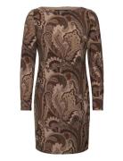 Lauren Ralph Lauren Str Classic Jersey-Knit Dress Brun