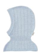 Copenhagen Colors Merino Rib Knitted Balaclava Blå