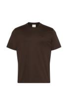 Calvin Klein Ss Supima Chest Emb Crewneck Tee Brun