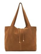 Mango Suede Shopper Bag Brun