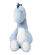Teddykompaniet Dino Med Manchestertyg, Blå, 80 Cm Blå