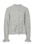 YAS Yasthellis Ls Knit Cardigan S. Grå