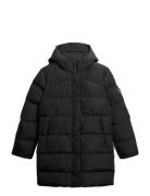 Superdry Hooded Sports Puffer Mid Jkt Svart