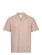 Lindbergh Casual Linen Blend Resort S/S Beige