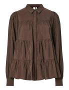 YAS Yaspala Ls Shirt S. Noos Brun