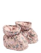 Wheat Puffer Baby Booties Fuffa Rosa