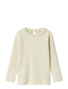 Lil'Atelier Nmfosanne Ls Slim Top Lil Kräm