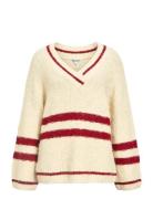 Object Objjuline L/S Lo Knit Pullover 140 Kräm