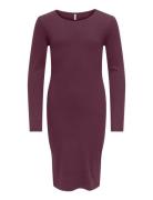 Kids Only Kogbelfast Life L/S Midi Dress Jrs Noos Burgundy