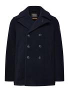 Scotch & Soda Wool Blend Peacoat Marinblå