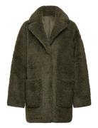 Minus Msalda Reversible Faux Fur Jacket Grön