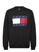 Tommy Jeans Tjm Reg Big Flag Cneck Ext Svart