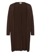 Kaffe Curve Kcfarsia Long Cardigan Brun