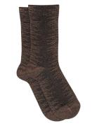 Mp Denmark Ulla Glitter Socks Brun