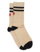 Mp Denmark Elga Glitter Socks Beige