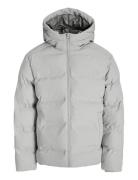 Jack & J S Jjesoho Puffer Hood Sn Grå