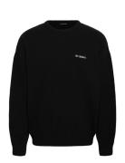 HAN Kjøbenhavn Logo Relaxed Knit Sweater Svart