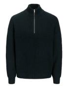 Jack & J S Jprwinter Knit Half Zip Styd Aw24 Grön