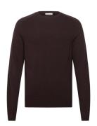 Knowledge Cotton Apparel Lambswool Crew Neck Brun