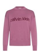 Calvin Klein Jeans Cotton Graphic Pullover Rosa