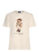 Polo Ralph Lauren 40/1 Vntg Ctn Jsy-Knt-T-Shirt Kräm