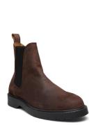 Selected Slhtim Suede Chelsea Boot Brun