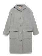 MOS MOSH Mmkenya Hoodie Wool Coat Grå