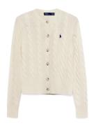 Polo Ralph Lauren Cable-Knit Wool-Cashmere Cardigan Kräm