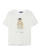 Polo Ralph Lauren Polo Bear Cotton Jersey Tee Vit