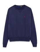 Polo Ralph Lauren Cotton-Blend Fleece Crewneck Marinblå
