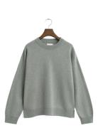GANT Superfine Lambswool C-Neck Grön