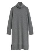 GANT Detail Turtleneck Dress Grå