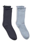 Mango 2 Pack Ribbed Socks Grå