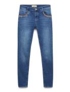 MOS MOSH Mmnaomi Ricamo Jeans Blå