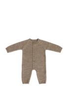 Smallstuff Jumpsuit, Ao Elephants, Merino Wool, Nature Melange Beige