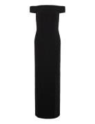 Lauren Ralph Lauren Strtch Modern Crepe-Gown Svart