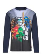 LEGO Kidswear Lwtaffy 707 - T-Shirt L/S Marinblå