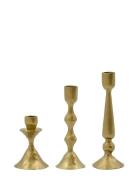 House Doctor Lysestage, Hdcastle, Antik Messing Guld