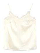 Rosemunde Silk Strap Top Kräm