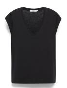 Coster Copenhagen Cc Heart Basic V-Neck T-Shirt Svart