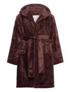Rosemunde Kids Rhflurry Kids Hooded Fleece Robe Brun