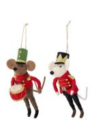 Bloomingville Peo Ornament Röd