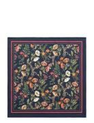 GANT Floral Print Silk Scarf Marinblå