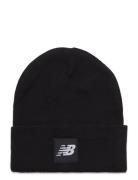 New Balance Cuffed Beanie Flying Nb Logo Svart