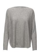 Davida Cashmere Curved Sweater Grå