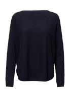 Davida Cashmere Curved Sweater Blå