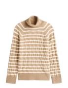 Tommy Hilfiger Soft Wool Cable Roll-Nk Ls Swt Beige