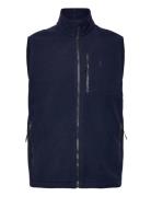 Polo Ralph Lauren Brushed Fleece Mockneck Vest Marinblå